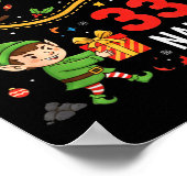 Funny Christmas For Men Women 67% Nice 33% Naughty Poster (Ecke)