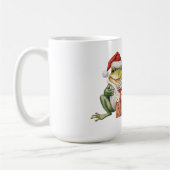 Funny Christmas Frog Anpassbar Kaffeetasse (Links)
