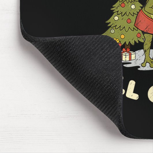 Funny Christmas Frog Sagging But Still Gagging Fro Mousepad (Ecke)