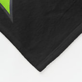 Funny Christmas Frog Wearing Santa Hat And Lights  Fleecedecke (Ecke)