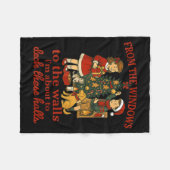 Funny Christmas From The Windows To The Walls I'm Fleecedecke (Vorderseite (Horizontal))