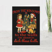 Funny Christmas From The Windows To The Walls I'm  Karte (Vorderseite)