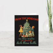 Funny Christmas From The Windows To The Walls I'm  Karte (Vorderseite)
