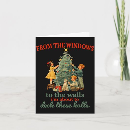 Funny Christmas From The Windows To The Walls I'm Karte (Vorderseite)