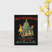 Funny Christmas From The Windows To The Walls I'm Karte (Gelbe Blume)