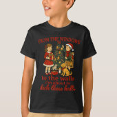 Funny Christmas From The Windows To The Walls I'm T-Shirt (Vorderseite)