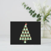 Funny Christmas Frosch Tree Xmas Froggy Lovers Ges Postkarte (Stehend Vorderseite)