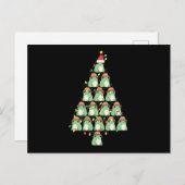 Funny Christmas Frosch Tree Xmas Froggy Lovers Ges Postkarte (Vorne/Hinten)