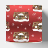 Funny Christmas Fruitcake Muster Red Geschenkschachtel (Oben)