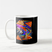 Funny Christmas Galaxy Cat In Space Cat Riding Zza Kaffeetasse (Links)