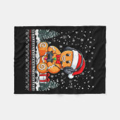 Funny Christmas Gamer Gingerbread Xmas Gaming Men  Fleecedecke (Vorderseite (Horizontal))