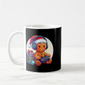 Funny Christmas Gamer Gingerbread Xmas Gaming Men  Kaffeetasse (Links)