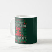 FUNNY CHRISTMAS GAMER QUOTE UGLY SWEATER KAFFEETASSE (Vorderseite Links)