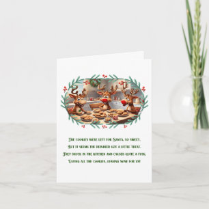 Funny Christmas Gedicht Niedliche Weihnachtsfrau R Karte