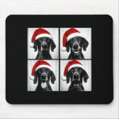 Funny Christmas German Shorthaired Inter Santa Pho Mousepad (Vorne)