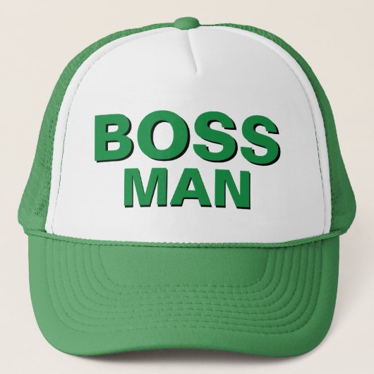 Funny Christmas Geschenk Ideen für Vater BOSS MAN Truckerkappe (Vorderseite)