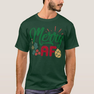 Funny Christmas Geschenk Merry af T-Shirt
