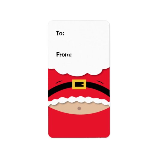 Funny Christmas - Geschenkmarke Adressaufkleber (Vorne)