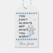 Funny christmas Gift Tag Geschenkanhänger (Vorderseite)