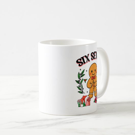 Funny Christmas Gingerbread 67 Six Seven Meme Hand Kaffeetasse (VorderseiteRechts)