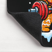 Funny Christmas Gingerbread Gingershred Gym Bodybu Mousepad (Ecke)