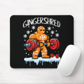 Funny Christmas Gingerbread Gingershred Gym Bodybu Mousepad (Mit Mouse)
