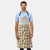 Funny Christmas Gingerbrot Biscuit Schürze (Getragen)