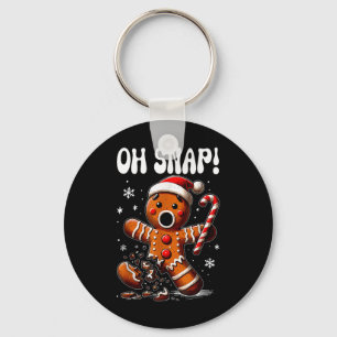 Funny Christmas Gingerbrot Mann Oh Snap Outfit Paj Schlüsselanhänger