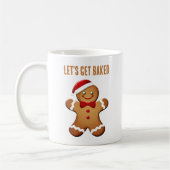 Funny Christmas Gingerbrot Mann Personalisiert Kaffeetasse (Links)