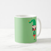 Funny Christmas Girl Elf Kaffeetasse (VorderseiteRechts)