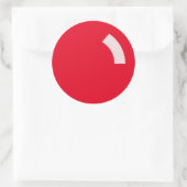 Funny Christmas Glows Red Nose Sticker (Tasche)