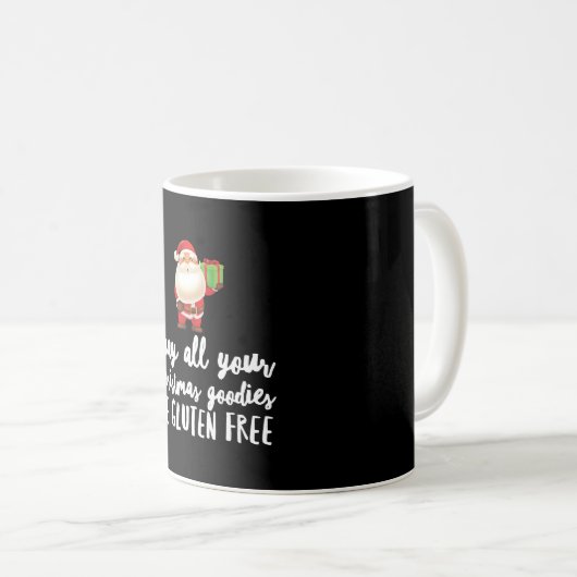 Funny Christmas Gluten Free Kaffeetasse (VorderseiteRechts)
