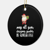 Funny Christmas Gluten Free Keramik Ornament (Links)