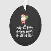 Funny Christmas Gluten Free Ornament (Vorderseite)