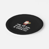 Funny Christmas Gluten Free Pappteller (Schrägansicht)