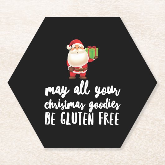 Funny Christmas Gluten Free Untersetzer (Vorderseite)