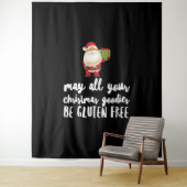 Funny Christmas Gluten Free Wandteppich (Beispiel)
