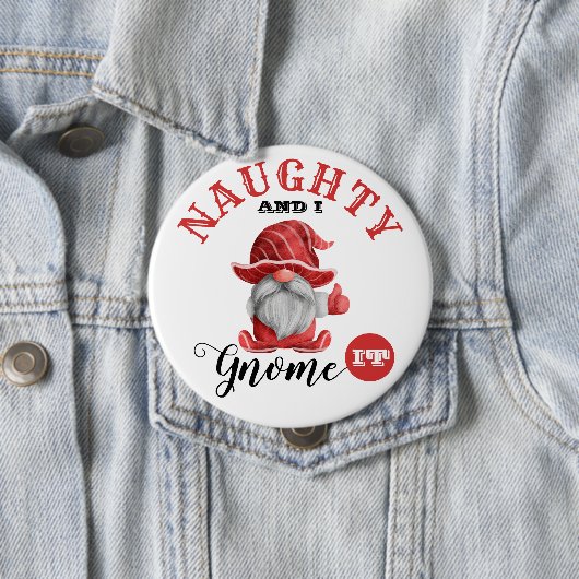 Funny Christmas Gnome Button (Beispiel)
