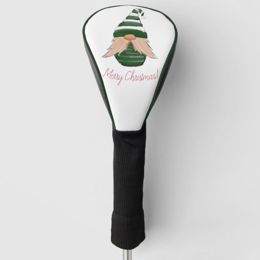 Funny Christmas gnome Golf Headcover (Vorderseite)