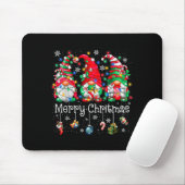Funny Christmas Gnome Hanging With My Gnomies Fami Mousepad (Mit Mouse)