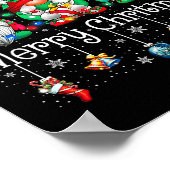 Funny Christmas Gnome Hanging With My Gnomies Fami Poster (Ecke)