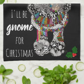 Funny Christmas Gnome Küchentuch (Gefaltet)