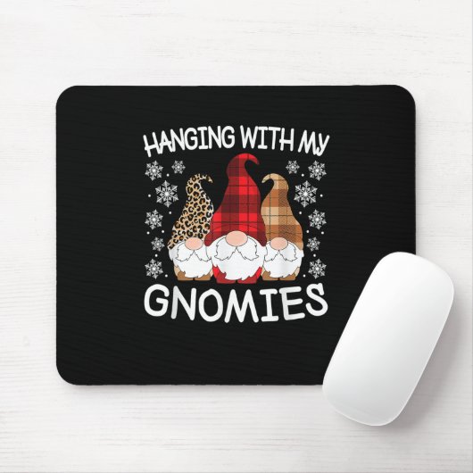 Funny Christmas Gnome mit meinen Gnomen Männer Mousepad (Mit Mouse)