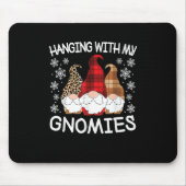 Funny Christmas Gnome mit meinen Gnomen Männer Mousepad (Vorne)