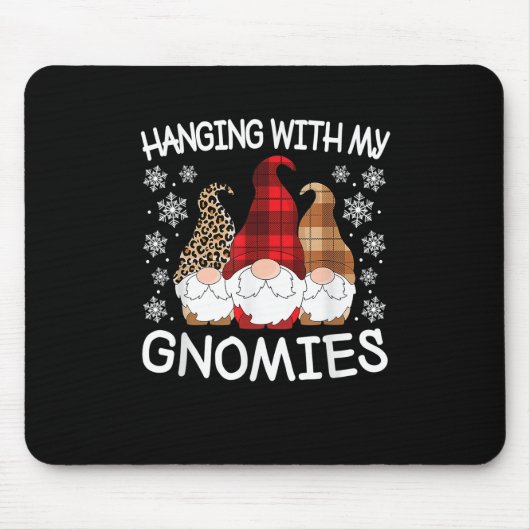 Funny Christmas Gnome mit meinen Gnomen Männer Mousepad (Vorne)