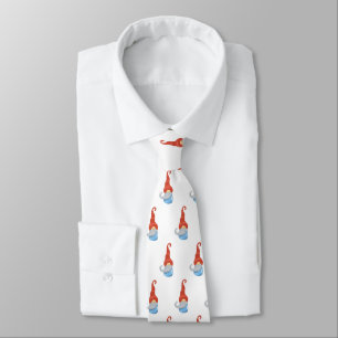 Funny Christmas Gnome Necktie - Niedliche Krawatte
