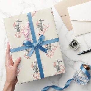 Funny Christmas Gnome Packpapier