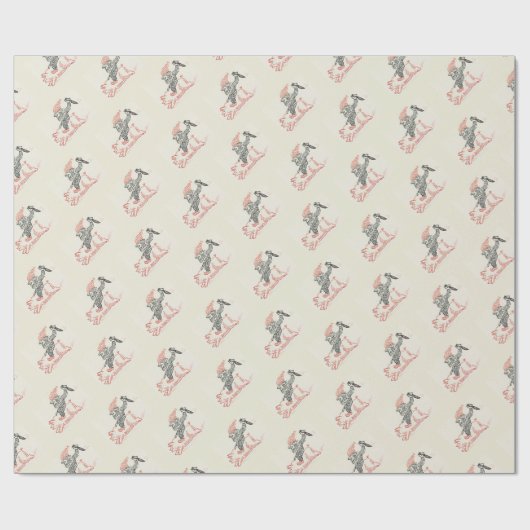 Funny Christmas Gnome Packpapier (Flach)