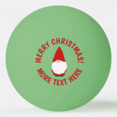 Funny Christmas gnome table tennis ping pong balls Tischtennisball (Vorderseite)