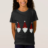 Funny Christmas Gnomes Weihnachtsfamilie T-Shirt (Vorderseite)